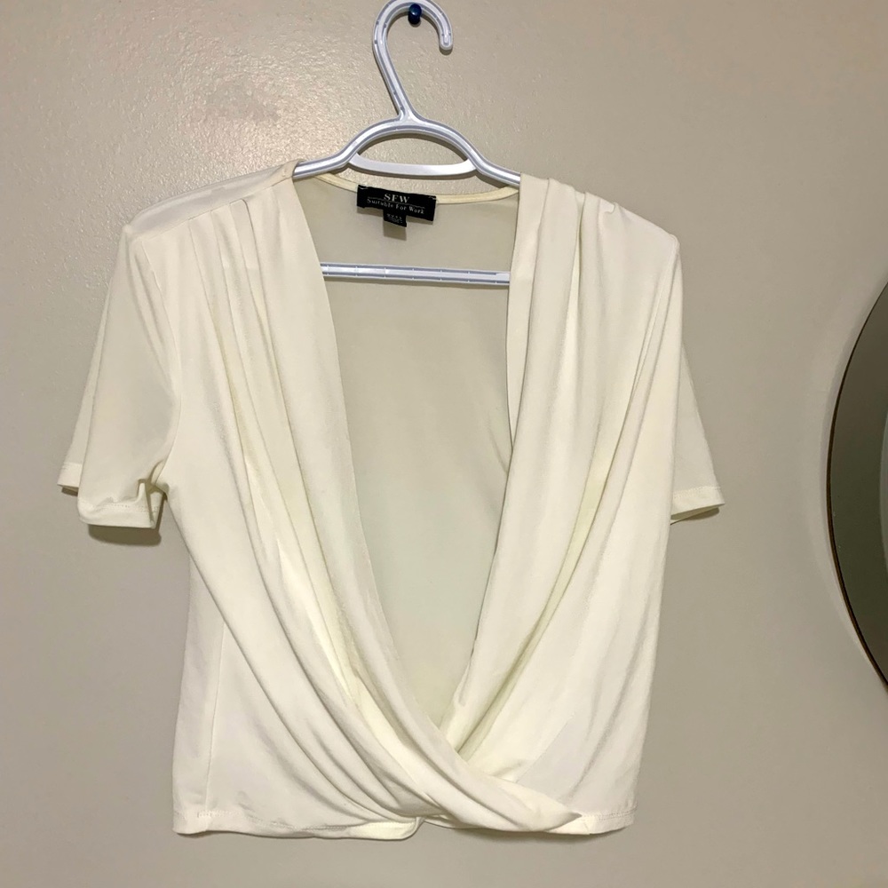 SFW crossover blouse